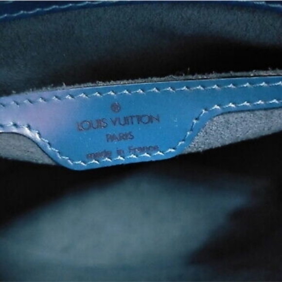 LOUIS VUITTON Saint Jacques PM Shoulder Bag Epi Leather Blue - Picture 10 of 11